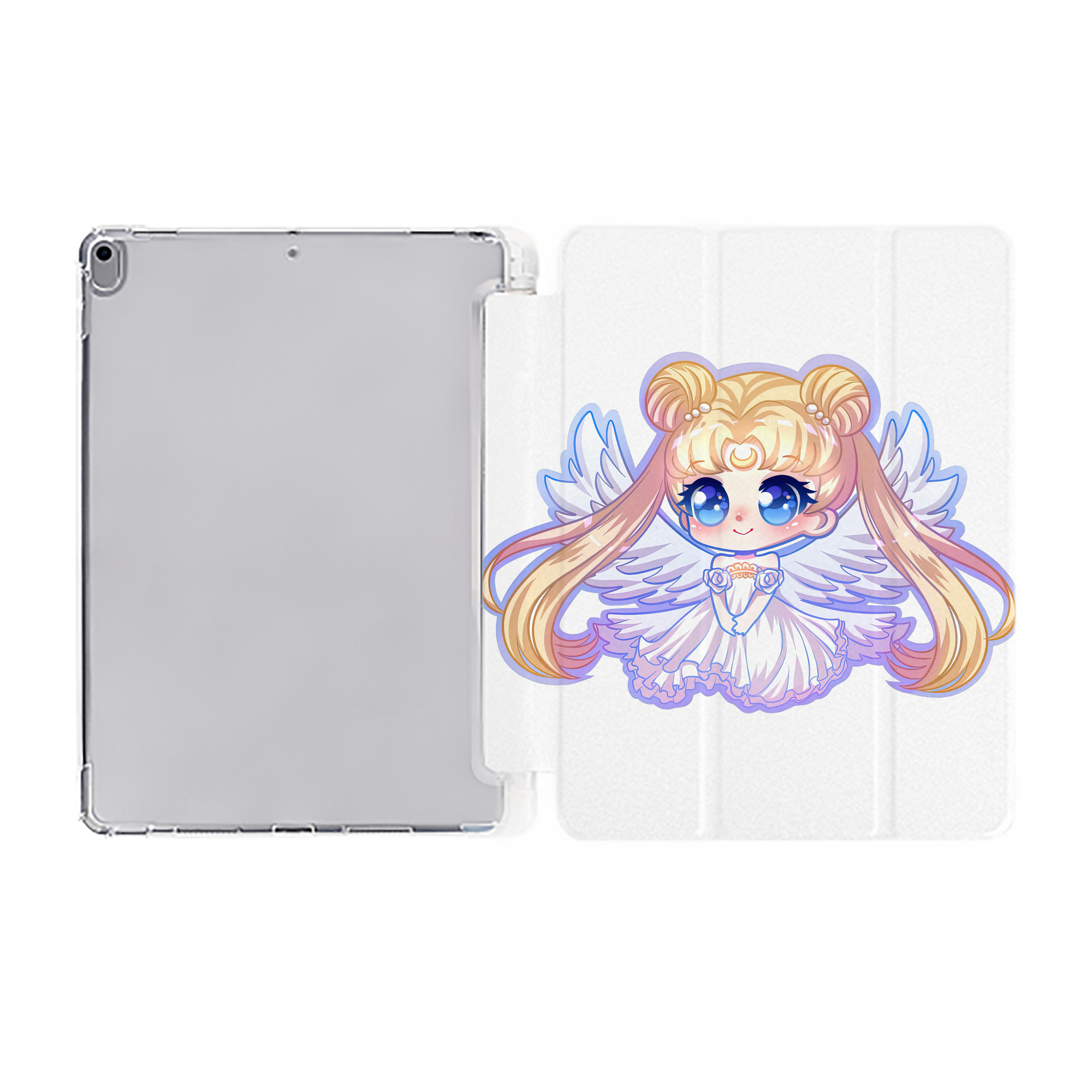 （画像用） 美少女戦士セーラームーン 愛野 美奈子 あいの みなこ Sailor Moon Aino Minako IPad ケース ペン収納付き 三つ折りスタンド PUレザー×シリコン 対応機種9.5/10.5/10.9インチ
